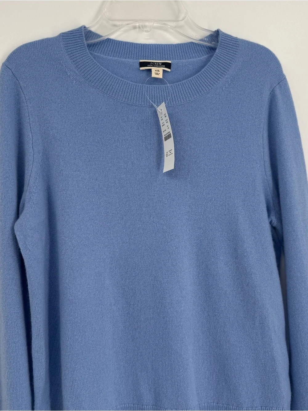 J.Crew NWT Womens Classic Fit Cashmere Crewneck Sweater Blue Size XS Pullover